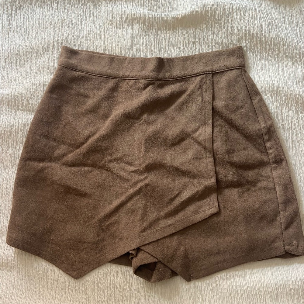 tan crossover skort